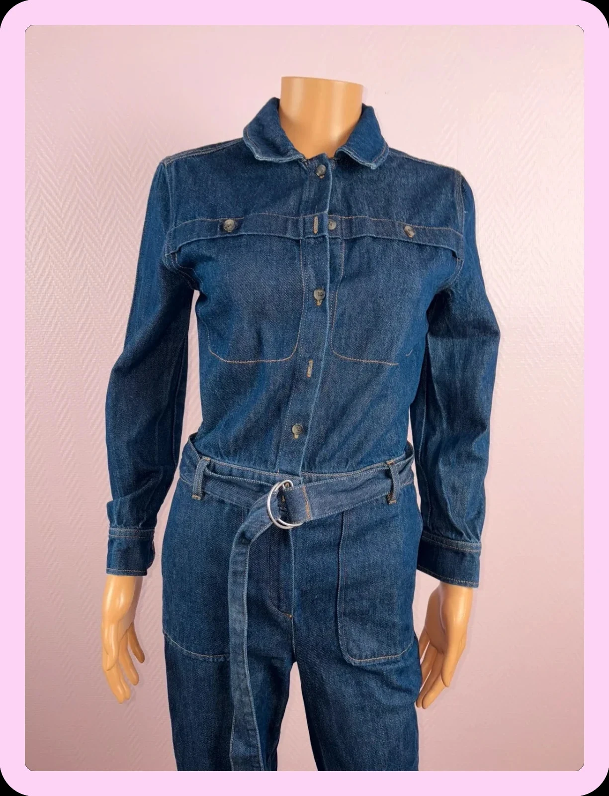 Galeries Lafayette jumpsuit, size 34 in denim – photo 3